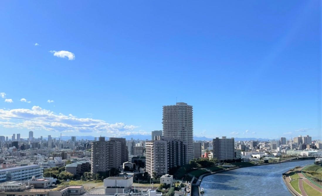 最上階住戸・隅田川を望む眺望（2021年5月撮影） イメージ