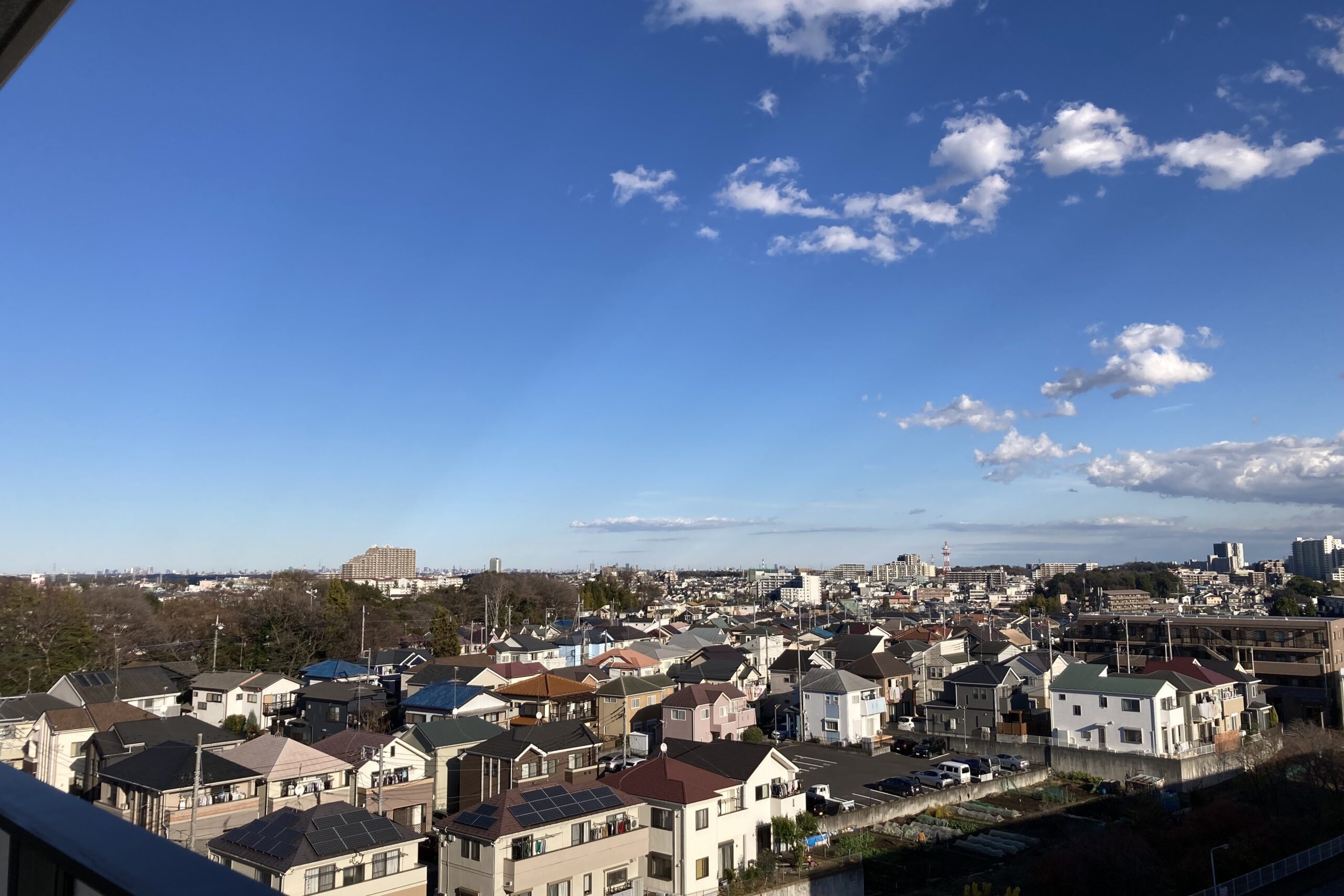 日当り通風良好な住戸からの眺望